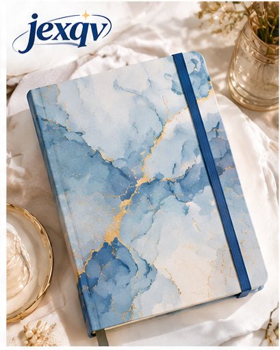 Blue Marble Gold Vein Notebook