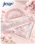 Pink Blossom Geometry Set