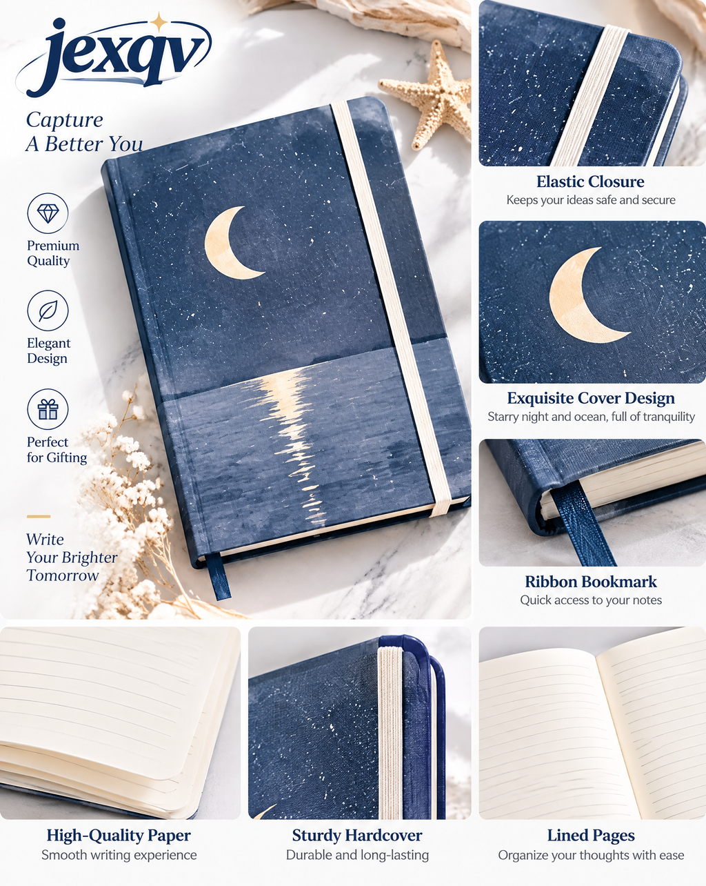 Moonlit Ocean Notebook