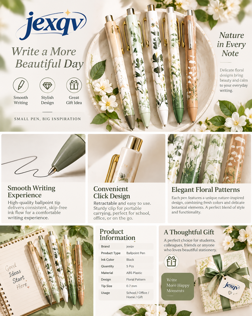Daisy Meadow Pen Set