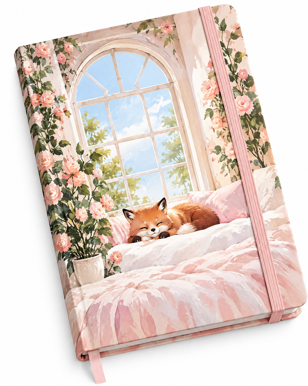 Cozy Window Cat Notebook