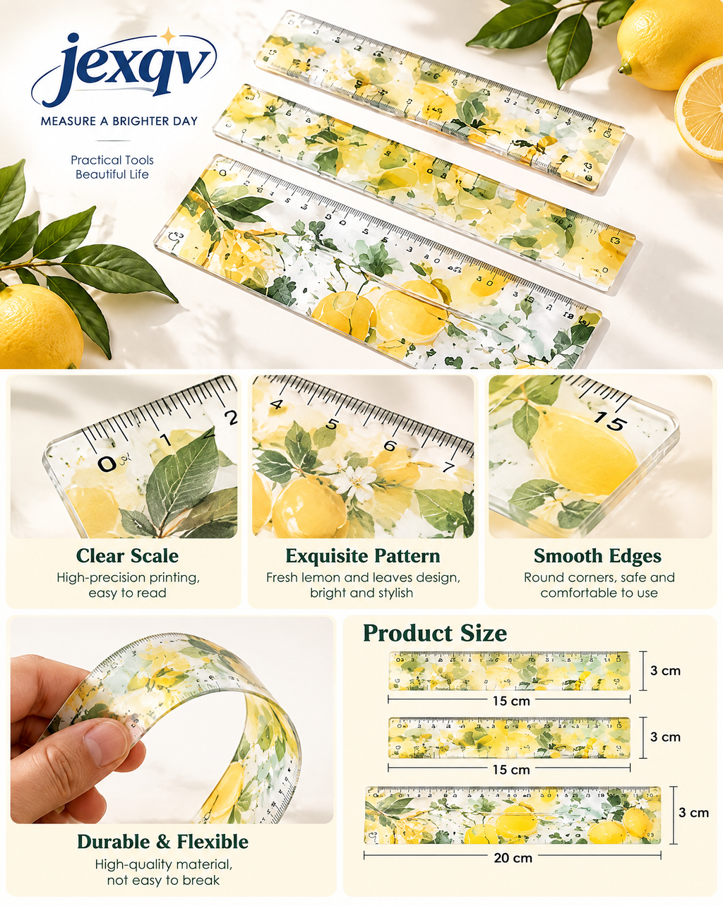 Lemon Garden Ruler Set
