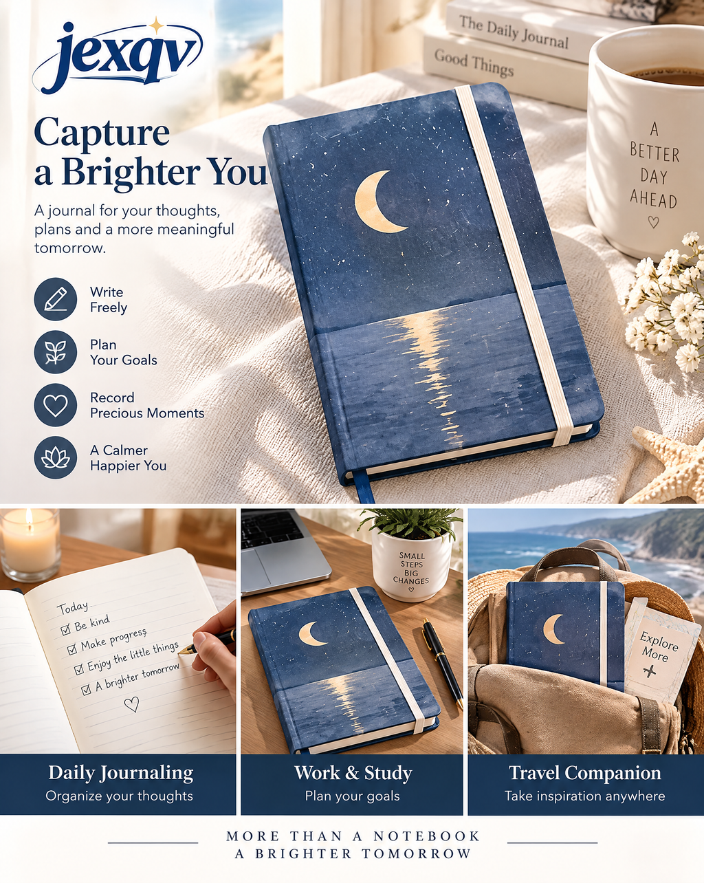 Moonlit Ocean Notebook