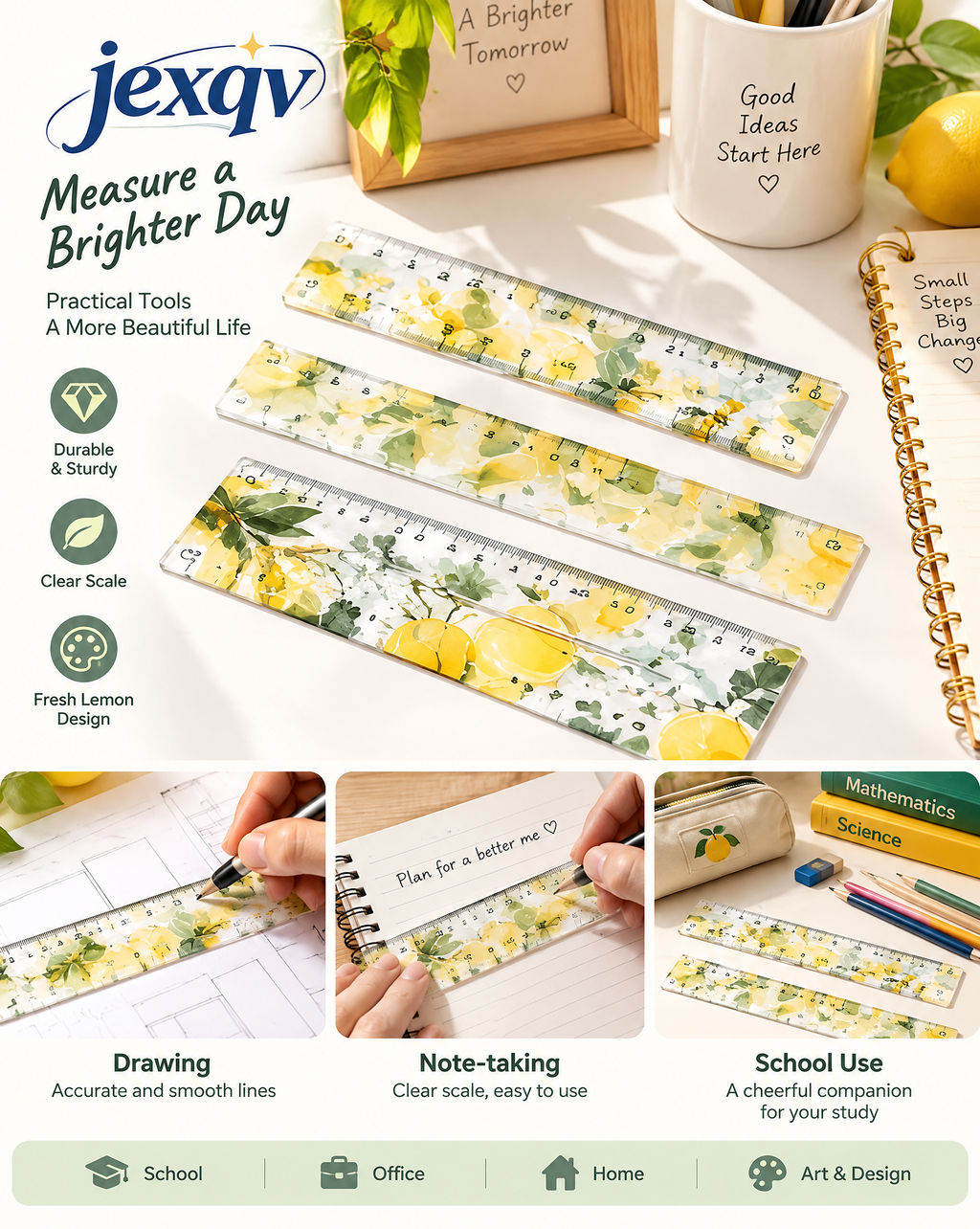 Lemon Garden Ruler Set